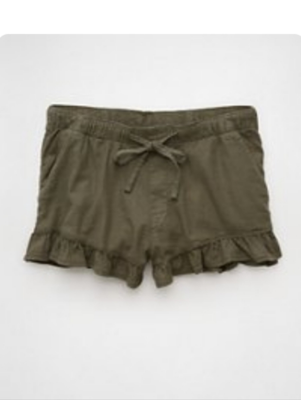 NWT American Eagle Linen Blend Ruffle Shorts Size xs